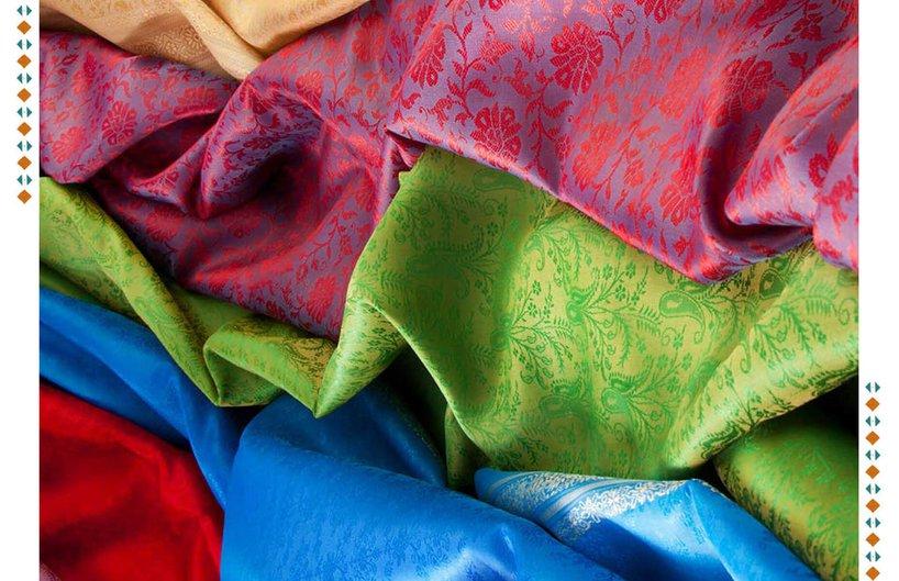 Kashmir Silk Fabric